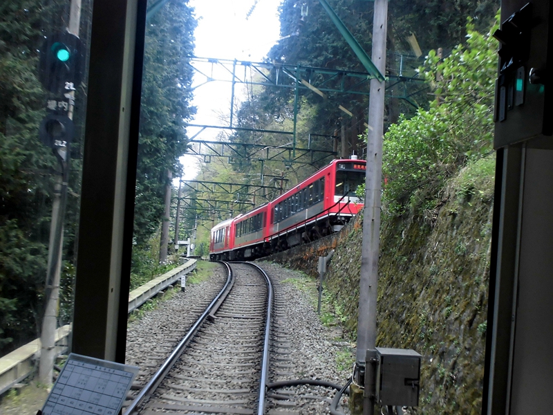 箱根登山铁道从山下进入出山信号场