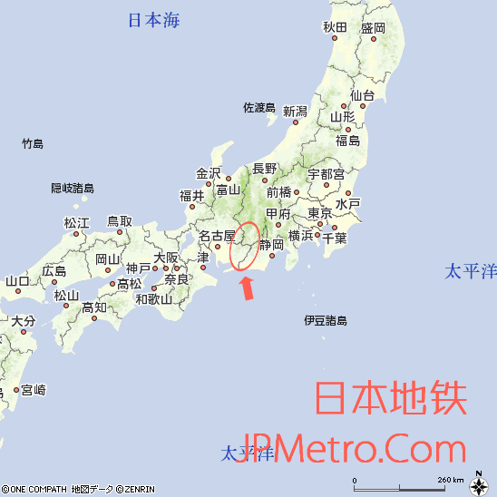 饭田线在日本大致区位
